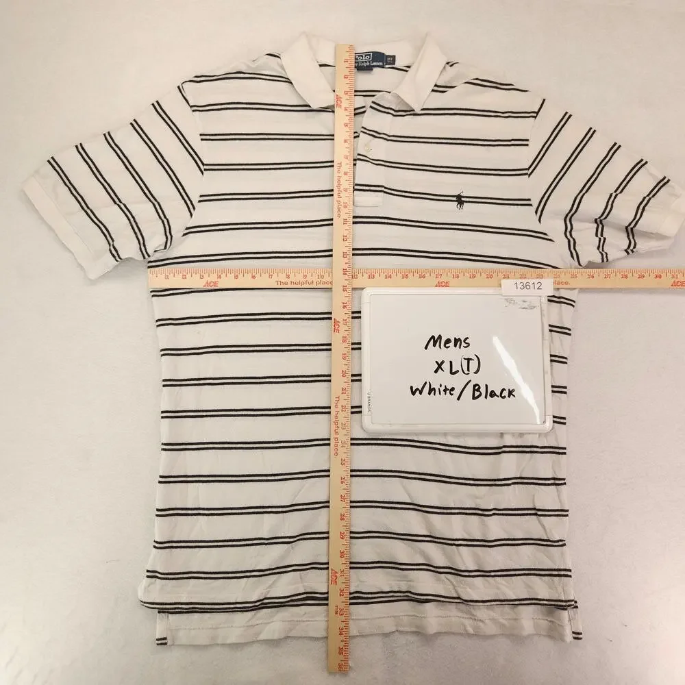 Polo by Ralph Lauren Collared Short Sleeve Polo Shirt Mens Size XL White